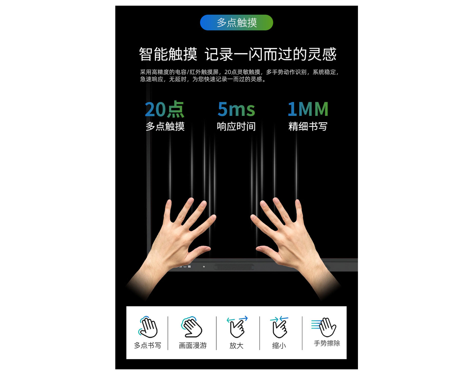 亚星会员登录科技K12教学一体机20点触控，无延迟